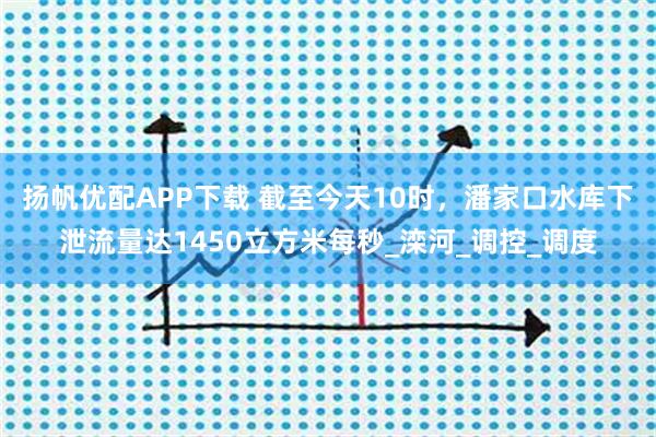 扬帆优配APP下载 截至今天10时，潘家口水库下泄流量达1450立方米每秒_滦河_调控_调度